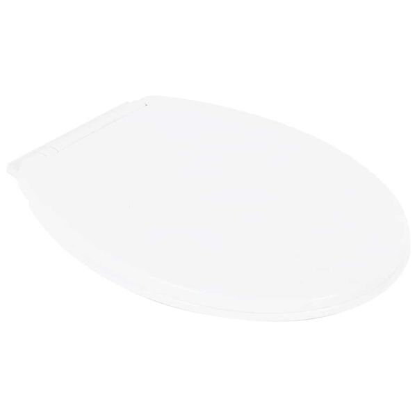 vidaXL Λεκάνη Τουαλέτας Ψηλή Χωρίς Χείλος με Soft Close Λευκή Κεραμική