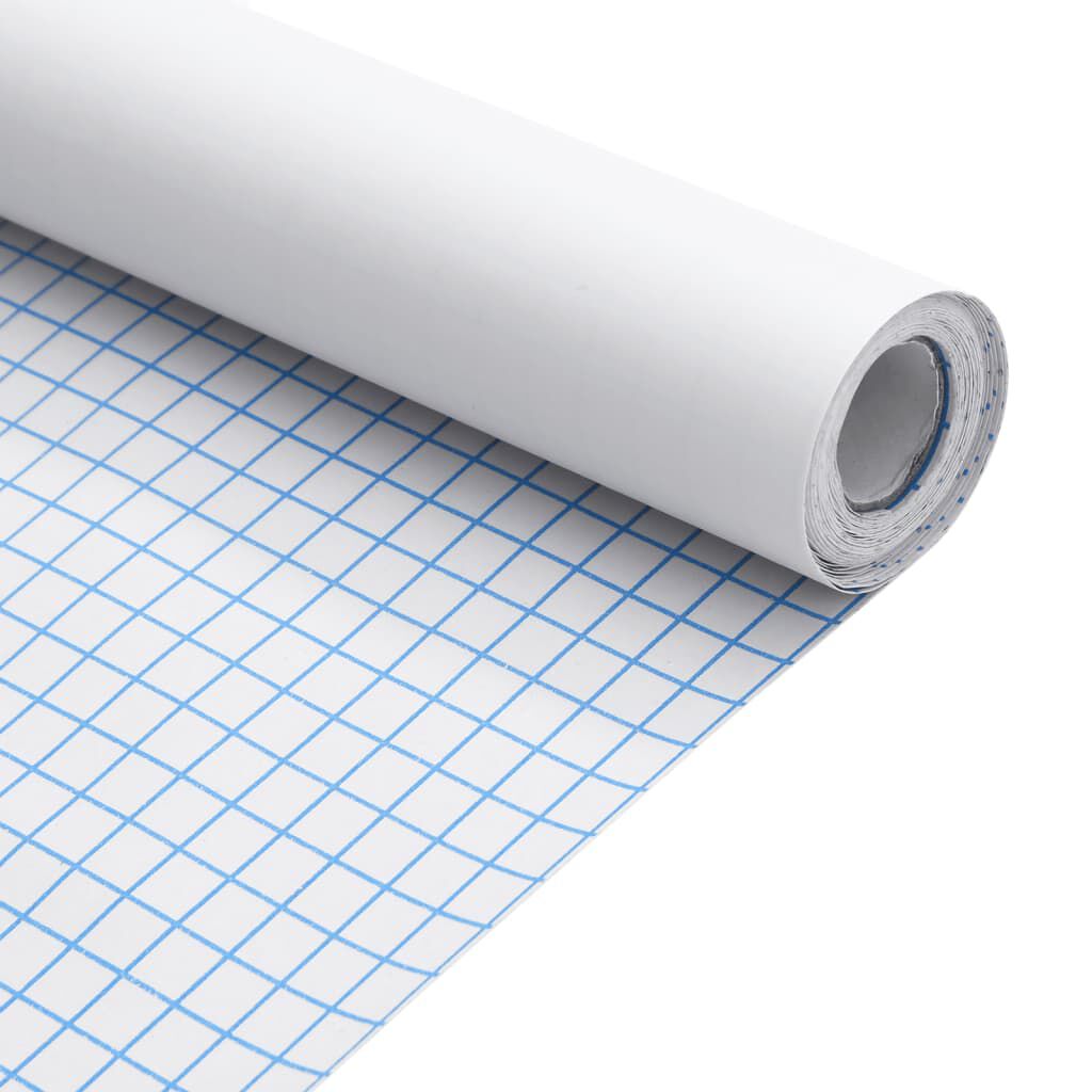 vidaXL Αυτοκόλλητα Επίπλων Ματ Λευκά 90 x 500 εκ. από PVC