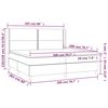 vidaXL &Kappa;&rho;&epsilon;&beta;ά&tau;&iota; Boxspring &mu;&epsilon; &Sigma;&tau;&rho;ώ&mu;&alpha; Taupe 200x200 &epsilon;&kappa;. &Upsilon;&phi;&alpha;&sigma;&mu;ά&tau;&iota;&nu;&omicron;