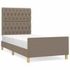 vidaXL &Sigma;&kappa;&epsilon;&lambda;&epsilon;&tau;ό&sigmaf; &Kappa;&rho;&epsilon;&beta;&alpha;&tau;&iota;&omicron;ύ &Chi;&omega;&rho;ί&sigmaf; &Sigma;&tau;&rho;ώ&mu;&alpha; Taupe 100 x 200 &epsilon;&kappa;. &Upsilon;&phi;&alpha;&sigma;&mu;ά&tau;&iota;&nu;&omicron;