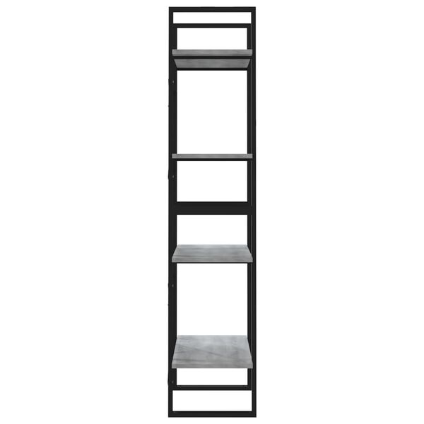 vidaXL Βιβλιοθήκη με 4 Ράφια Γκρι Sonoma 60x30x140 εκ. Επεξεργ. Ξύλο