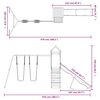 vidaXL Παιδική Χαρά Εξωτερικού Χώρου από Μασίφ Ξύλο Πεύκου
