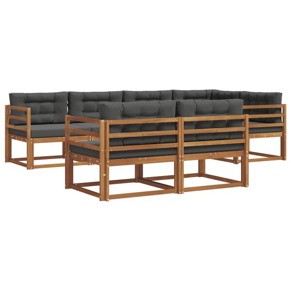 vidaXL &Sigma;&epsilon;&iota;&rho;ά &Kappa;&alpha;&nu;&alpha;&pi;έ &Epsilon;&xi;&omega;&tau;&epsilon;&rho;&iota;&kappa;&omicron;ύ &mu;&epsilon; &mu;&alpha;&xi;&iota;&lambda;ά&rho;&iota; 7 pcs &Phi;&upsilon;&sigma;&iota;&kappa;ό &kappa;&alpha;&iota; &Alpha;&nu;&theta;&rho;&alpha;&kappa;ί