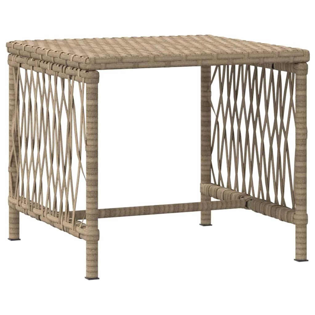vidaXL Ξαπλώστρα 2-πρόσωπο 2 pcs Μπεζ 35 x 35 x 32 εκ. συνθετικό ρατάν