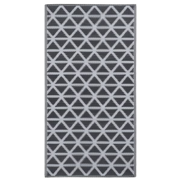 vidaXL Χαλί εξωτερικού χώρου ARAKIL Μαύρο 120x180 cm PP