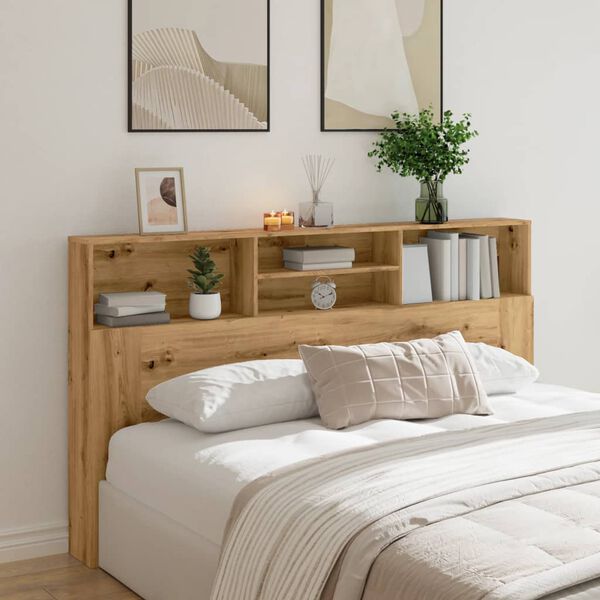 vidaXL Ντουλάπι κεφαλάρι Artisan Oak Κατασκευασμένο ξύλο
