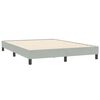 vidaXL Box Spring Κρεβάτι χωρίς στρώμα ανοιχτό γκρι Βελούδινο