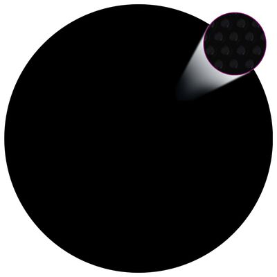 vidaXL Κάλυμμα Πισίνας Ηλιακό Μαύρο/Μπλε 210 εκ. από Πολυαιθυλένιο