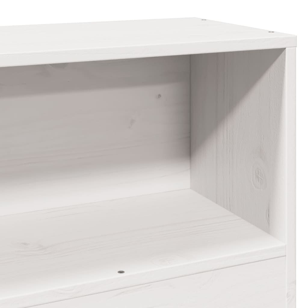 vidaXL Κρεβάτι Βιβλιοθήκη Χωρίς Στρώμα 90x190 εκ Μασίφ Ξύλο Πεύκου