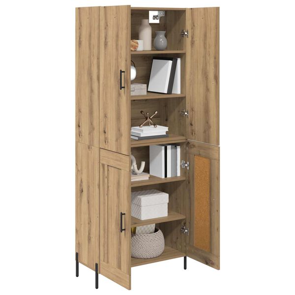 vidaXL Highboard Artisan Oak 69,5 x 34 x 180 &epsilon;&kappa;. &Epsilon;&pi;&epsilon;&xi;&epsilon;&rho;&gamma;&alpha;&sigma;&mu;έ&nu;&omicron; &xi;ύ&lambda;&omicron;