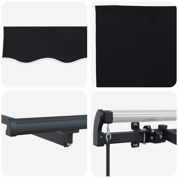 vidaXL Σκηνίτσα Αναδιπλούμενη Μαύρο 350 x 200 cm