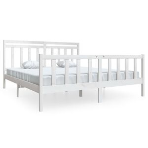 vidaXL &Pi;&lambda;&alpha;ί&sigma;&iota;&omicron; &Kappa;&rho;&epsilon;&beta;&alpha;&tau;&iota;&omicron;ύ &Lambda;&epsilon;&upsilon;&kappa;ό 180 x 200 &epsilon;&kappa;. &Mu;&alpha;&sigma;ί&phi; &Xi;ύ&lambda;&omicron; Super King