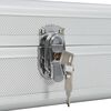 vidaXL Βαλίτσα Όπλου Ασημί 118 x 38 x 12 εκ. από Αλουμίνιο