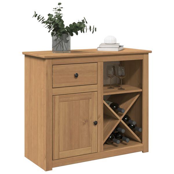 vidaXL Μπουφές με Συρτάρι Panama 93x40x80 εκ. από Μασίφ Ξύλο Πεύκου