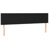 vidaXL Κρεβάτι Boxspring με Στρώμα & LED Μαύρο 180x200 εκ. Υφασμάτινο