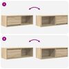 vidaXL Έπιπλα Τηλεόρασης 2 τεμ. 80x31x25,5 εκ. Επεξεργασμένο Ξύλο