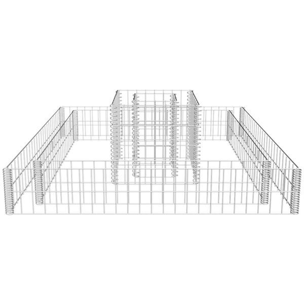 vidaXL Συρματοκιβώτιο Γλάστρα 120 x 120 x 20 εκ. Γαλβανισμένος Χάλυβας