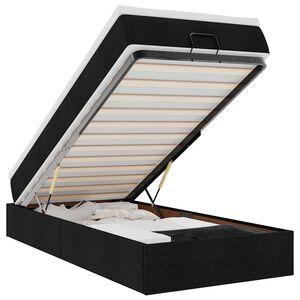 vidaXL &Omicron;&theta;&omega;&mu;&alpha;&nu;&iota;&kappa;ό &kappa;&rho;&epsilon;&beta;ά&tau;&iota; &mu;&epsilon; &sigma;&tau;&rho;ώ&mu;&alpha; &Mu;&alpha;ύ&rho;&omicron; 90x200cm Ύ&phi;&alpha;&sigma;&mu;&alpha;