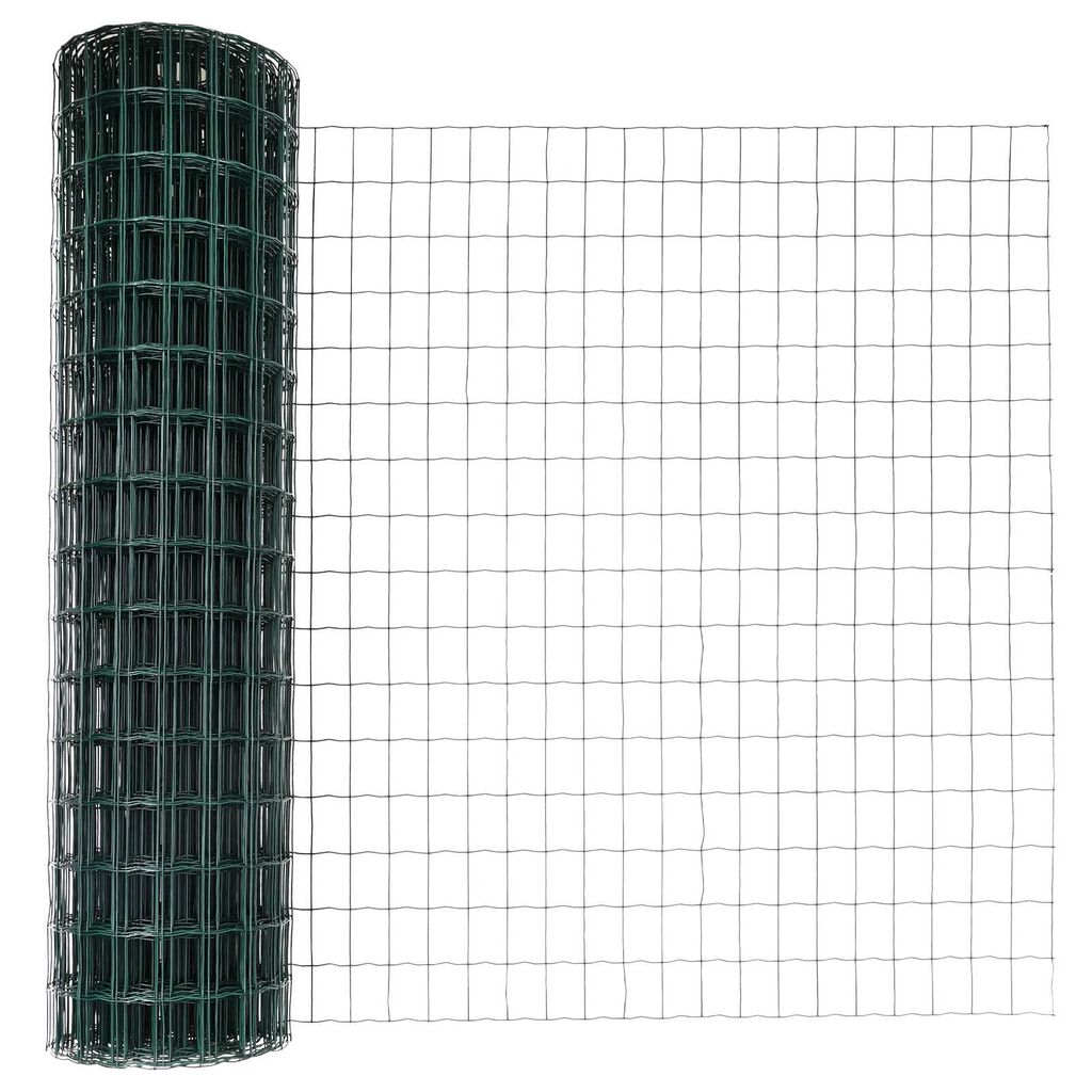 vidaXL Euro Fence με 7 πόλους 1x10 μ Γαλβανισμένος Χάλυβας Πράσινος