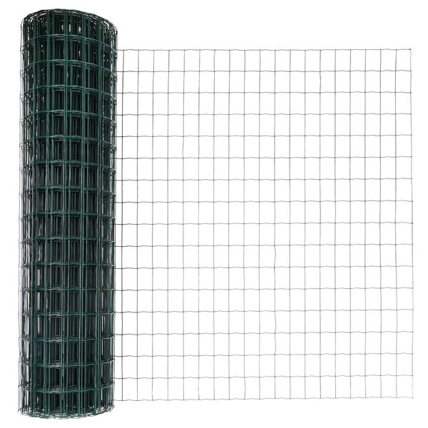vidaXL Euro Fence με 7 πόλους 1x10 μ Γαλβανισμένος Χάλυβας Πράσινος