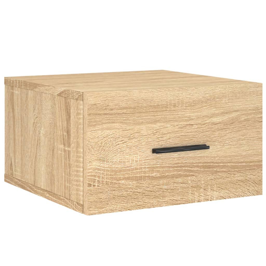 vidaXL Κομοδίνα Επιτοίχια 2 τεμ. Sonoma Δρυς 35 x 35 x 20 εκ.
