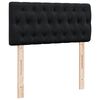 vidaXL Κρεβάτι Boxspring με Στρώμα Μαύρο 90x190 εκ. Βελούδινο