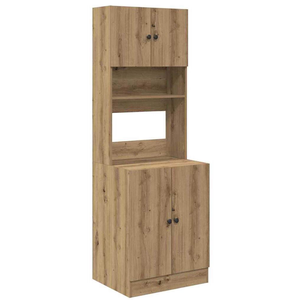 vidaXL Ντουλάπα Κουζίνας με ράφι artisan δρυς 60 x 50 x 180 εκ