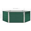 vidaXL Ζαρντινιέρα Ψηλή Πράσινη 129x129x46 εκ. Γαλβανισμένος Χάλυβας