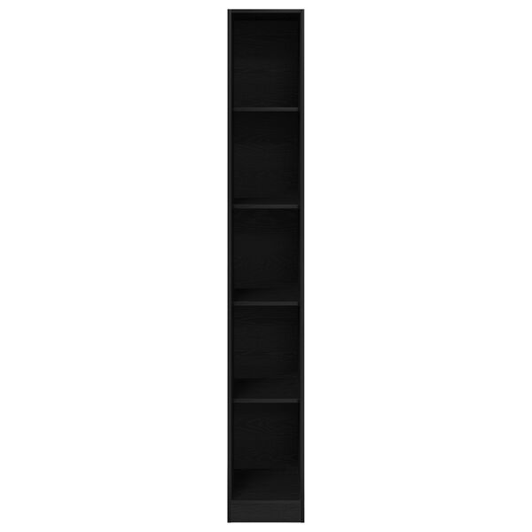 vidaXL Ντουλάπα Μαύρου Δρυός - 30x50x200 εκ., Φτιαγμένη από Επεξεργασμένο Ξύλο