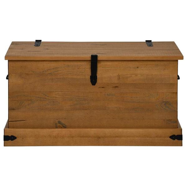 vidaXL Σεντούκι αποθήκευσης HALDEN 91x48x47 cm Ξύλο μασίφ πεύκο