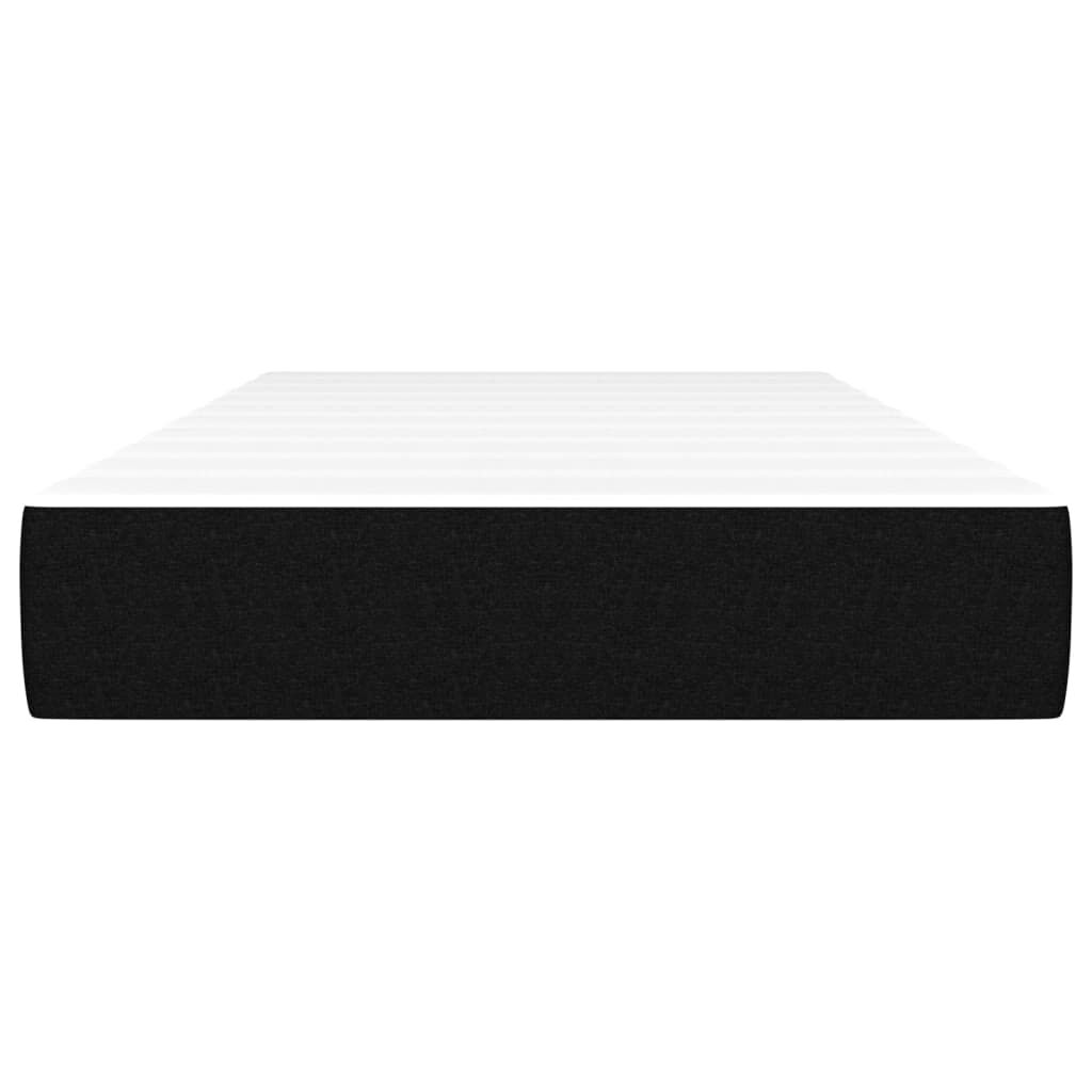 vidaXL Στρώμα με Pocket Springs Μαύρο 100x200x20 εκ. Υφασμάτινο