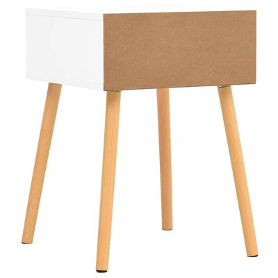 vidaXL Κομοδίνο Λευκό / Sonoma Δρυς 40 x 40 x 56 εκ. από Μοριοσανίδα