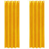 vidaXL Κουρτίνες 2 pcs κίτρινο μουσταρδί 140 x 245 cm Βελούδο