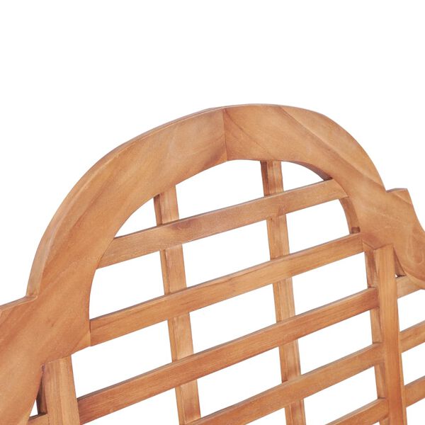 vidaXL Παγκάκι Κήπου 127 x 58,5 x 92,5 εκ. από Μασίφ Ξύλο Teak