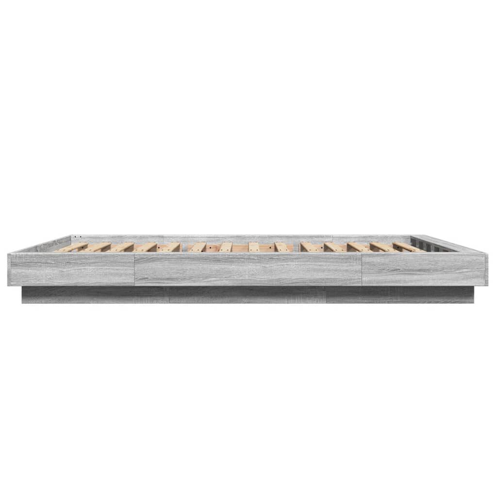 vidaXL Πλαίσιο Κρεβατιού Γκρι Sonoma 140x200 εκ. Επεξεργασμένο Ξύλο