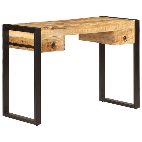 vidaXL Γραφείο με 2 Συρτάρια 110 x 50 x 77 εκ. από Μασίφ Ξύλο Μάνγκο
