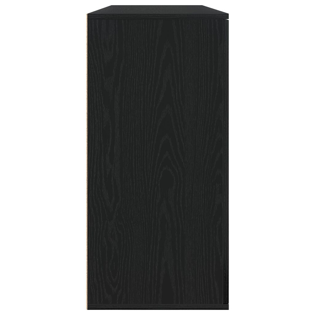 vidaXL Μπουφέδες 2 τεμάχια Μαύρος Δρύς 79x38x80 εκ Επεξεργασμένο Ξύλο