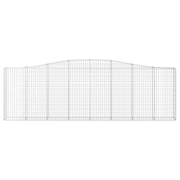 vidaXL Συρματοκιβώτια Τοξωτά 6 τεμ. 400x30x120/140 εκ. Γαλβαν. Ατσάλι