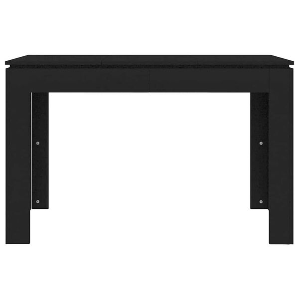 vidaXL Τραπεζαρία Μαύρη 120 x 60 x 76 εκ. από Επεξ. Ξύλο