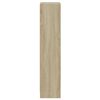 vidaXL Βιβλιοθήκη με 3 Ράφια Λευκό/Sonoma 40x24x109 εκ. Επεξεργ. Ξύλο