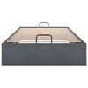 vidaXL Οθωμανικό πλαίσιο κρεβατιού χωρίς στρώμα Σκούρο γκρι Velvet