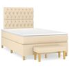 vidaXL &Kappa;&rho;&epsilon;&beta;ά&tau;&iota; Boxspring &mu;&epsilon; &Sigma;&tau;&rho;ώ&mu;&alpha; &Kappa;&rho;&epsilon;&mu; 120x190 &epsilon;&kappa;. &Upsilon;&phi;&alpha;&sigma;&mu;ά&tau;&iota;&nu;&omicron;