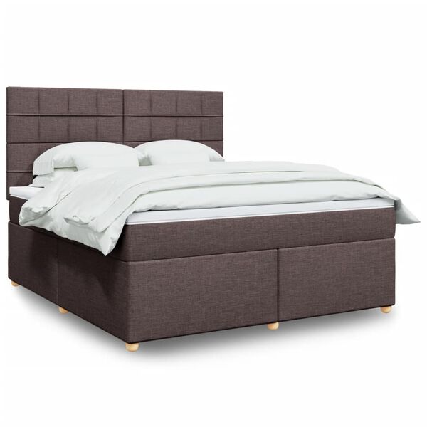 vidaXL &Kappa;&rho;&epsilon;&beta;ά&tau;&iota; Boxspring &mu;&epsilon; &Sigma;&tau;&rho;ώ&mu;&alpha; &Sigma;&kappa;&omicron;ύ&rho;&omicron; &Kappa;&alpha;&phi;έ 180x200 &epsilon;&kappa; &Upsilon;&phi;&alpha;&sigma;&mu;ά&tau;&iota;&nu;&omicron;