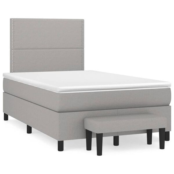 vidaXL &Kappa;&rho;&epsilon;&beta;ά&tau;&iota; Boxspring &mu;&epsilon; &Sigma;&tau;&rho;ώ&mu;&alpha; &Alpha;&nu;&omicron;&iota;&chi;&tau;ό &Gamma;&kappa;&rho;&iota; 120x200 &epsilon;&kappa;. &Upsilon;&phi;&alpha;&sigma;&mu;ά&tau;&iota;&nu;&omicron;