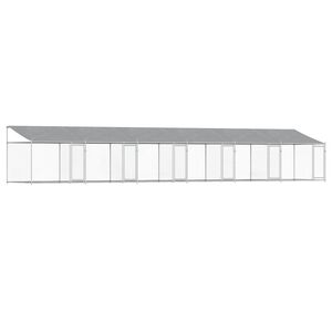 vidaXL &Kappa;&lambda;&omicron;&upsilon;&beta;ί &Sigma;&kappa;ύ&lambda;&omicron;&upsilon; &mu;&epsilon; &Omicron;&rho;&omicron;&phi;ή &kappa;&alpha;&iota; &Pi;ό&rho;&tau;&epsilon;&sigmaf; &Gamma;&kappa;&rho;&iota; 12x2x2 &mu;. &Gamma;&alpha;&lambda;&beta;. &Chi;ά&lambda;&upsilon;&beta;&alpha;&sigmaf;
