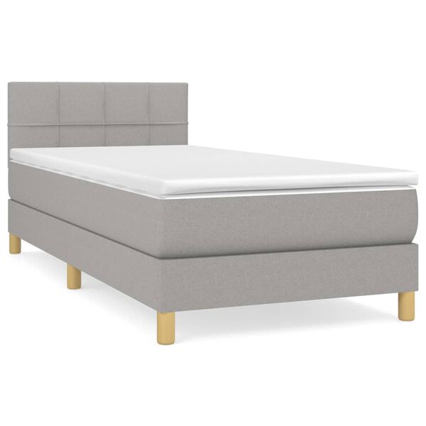 vidaXL &Kappa;&rho;&epsilon;&beta;ά&tau;&iota; Boxspring &mu;&epsilon; &Sigma;&tau;&rho;ώ&mu;&alpha; &Alpha;&nu;&omicron;&iota;&chi;&tau;ό &Gamma;&kappa;&rho;&iota; 90x200 &epsilon;&kappa;. &Upsilon;&phi;&alpha;&sigma;&mu;ά&tau;&iota;&nu;&omicron;
