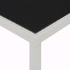 vidaXL Τραπέζι Κήπου Μαύρο 220 x 90 x 74,5 εκ. Ατσάλινο