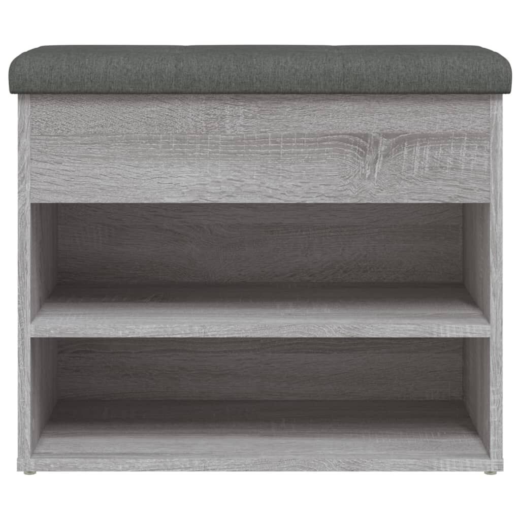 vidaXL Παπουτσοθήκη Γκρι Sonoma 62x32x50 εκ. από Επεξεργασμένο Ξύλο