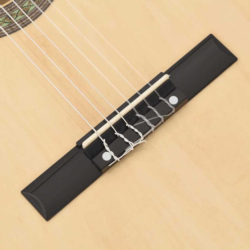 vidaXL Κιθάρα Western Classical Cutaway με Ισοσταθμιτή 6 Χορδές Μαύρη