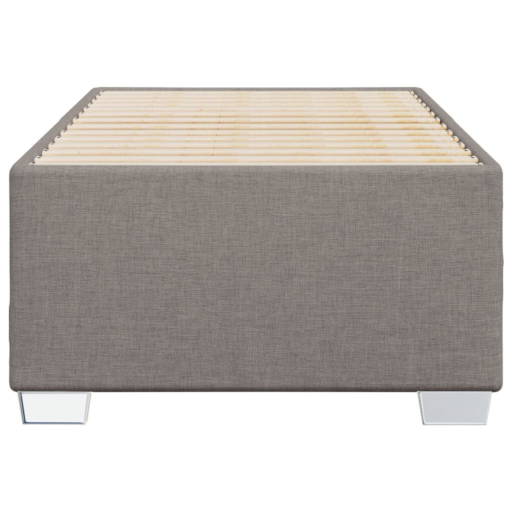 vidaXL Σκελετός Κρεβατιού Χωρίς Στρώμα Taupe 90x190 εκ. Υφασμάτινο